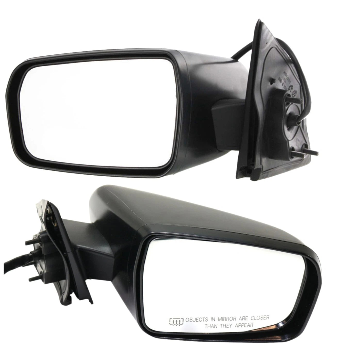 Power Mirror Set for Mitsubishi Galant (2004–2012) Heated Textured Black
