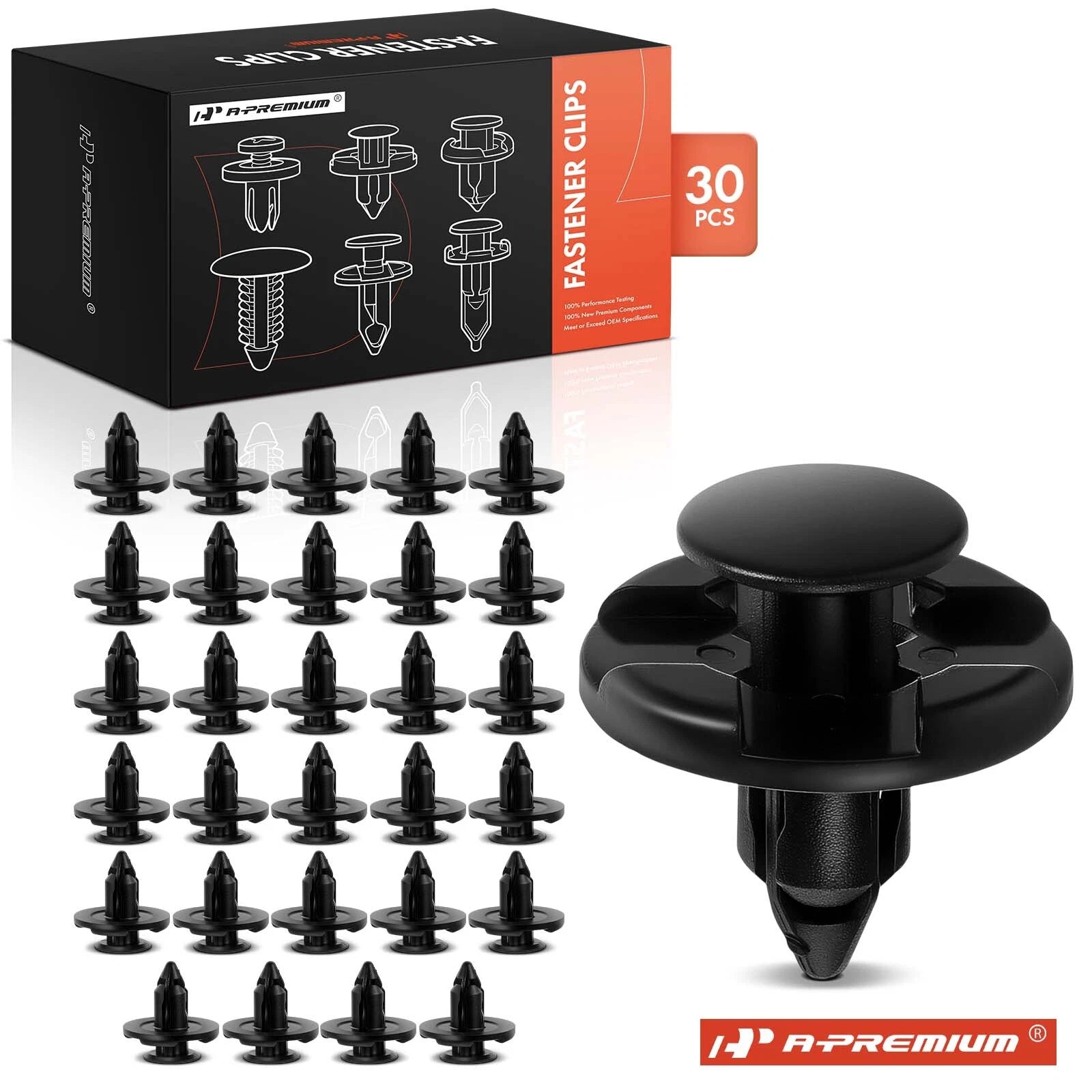 30Pcs 7mm Nylon Front Bumper Clips for Subaru 
