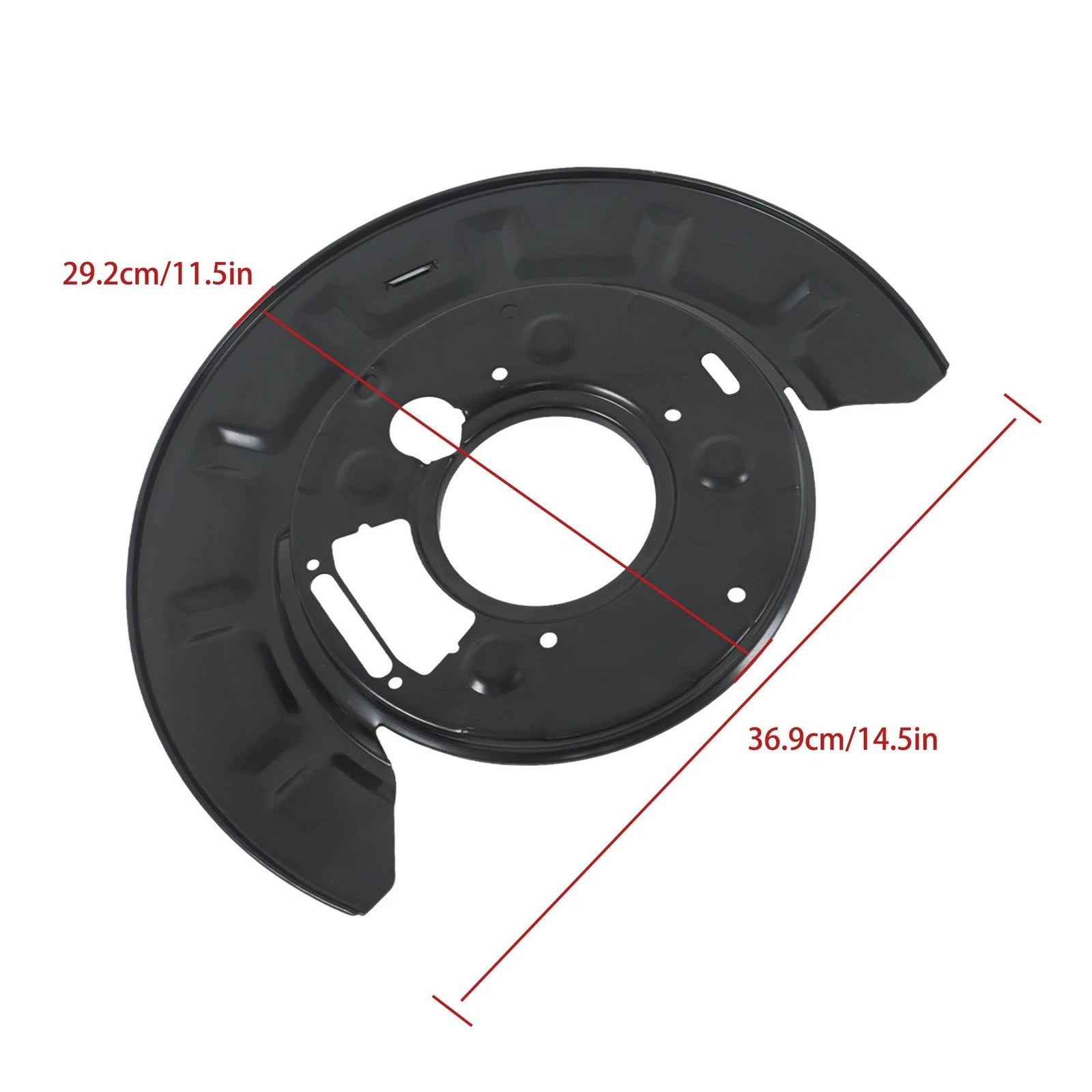 Set of 2 Rear Side Brake Dust Shields for Chevy Silverado 2500 HD GMC Sierra 3500 HD