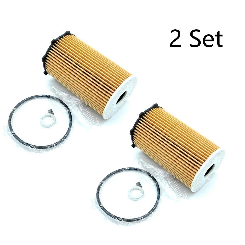 2Pcs Engine Oil Filter for Hyundai Azera, Kia Cadenza, Sedona, Sorento (2011–2020) 26320-3CAA0