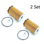 2Pcs Engine Oil Filter for Hyundai Azera, Kia Cadenza, Sedona, Sorento (2011–2020) 26320-3CAA0
