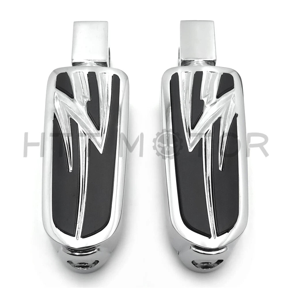 Chrome Lightning Footpegs for Kawasaki Vulcan 1500 800 900 (1996–2009)