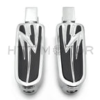 Chrome Lightning Footpegs for Kawasaki Vulcan 1500 800 900 (1996–2009)