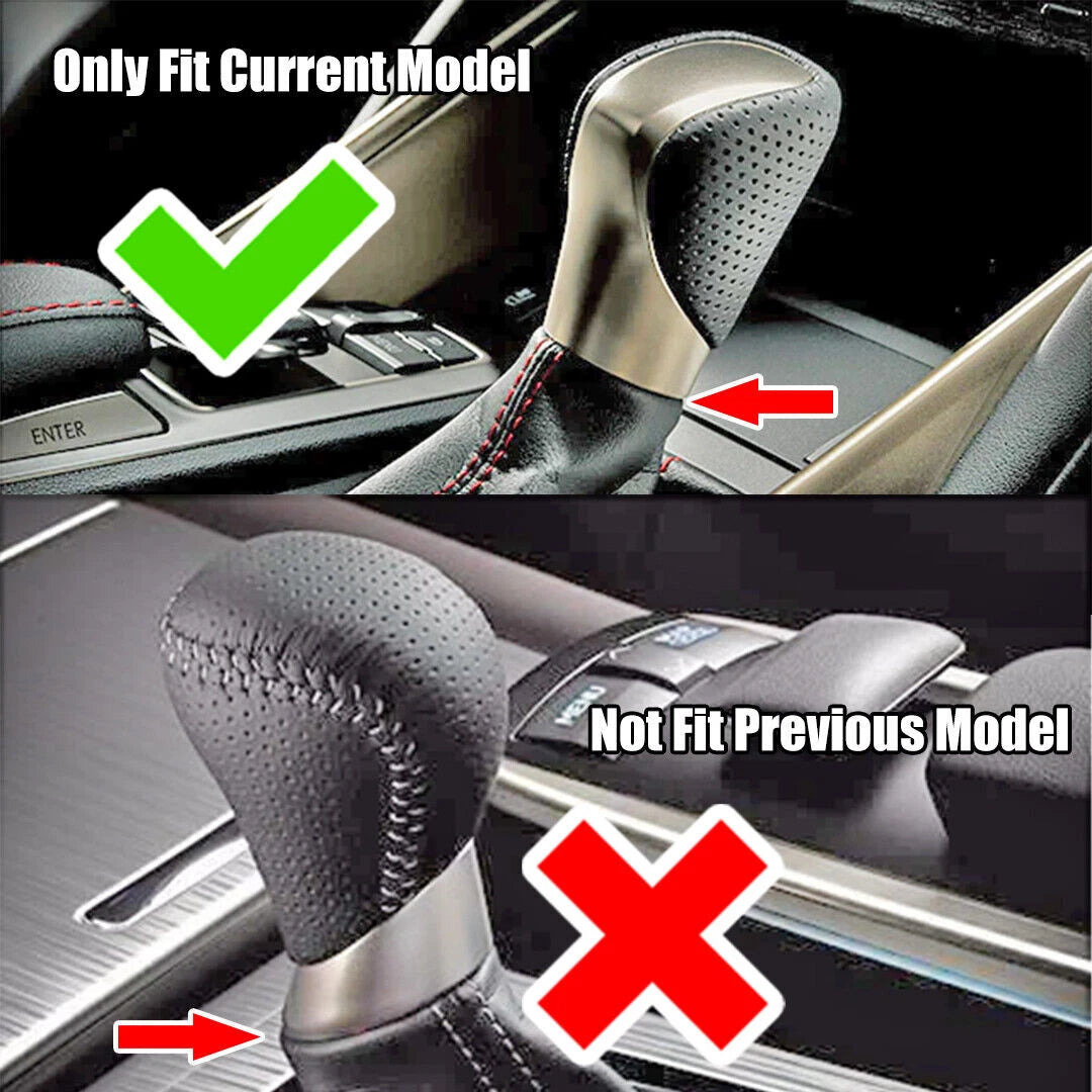 Red Stitch Carbon Look Gear Shift Knob for Lexus ES350 GS350 GX460 IS250 (2007–2021)