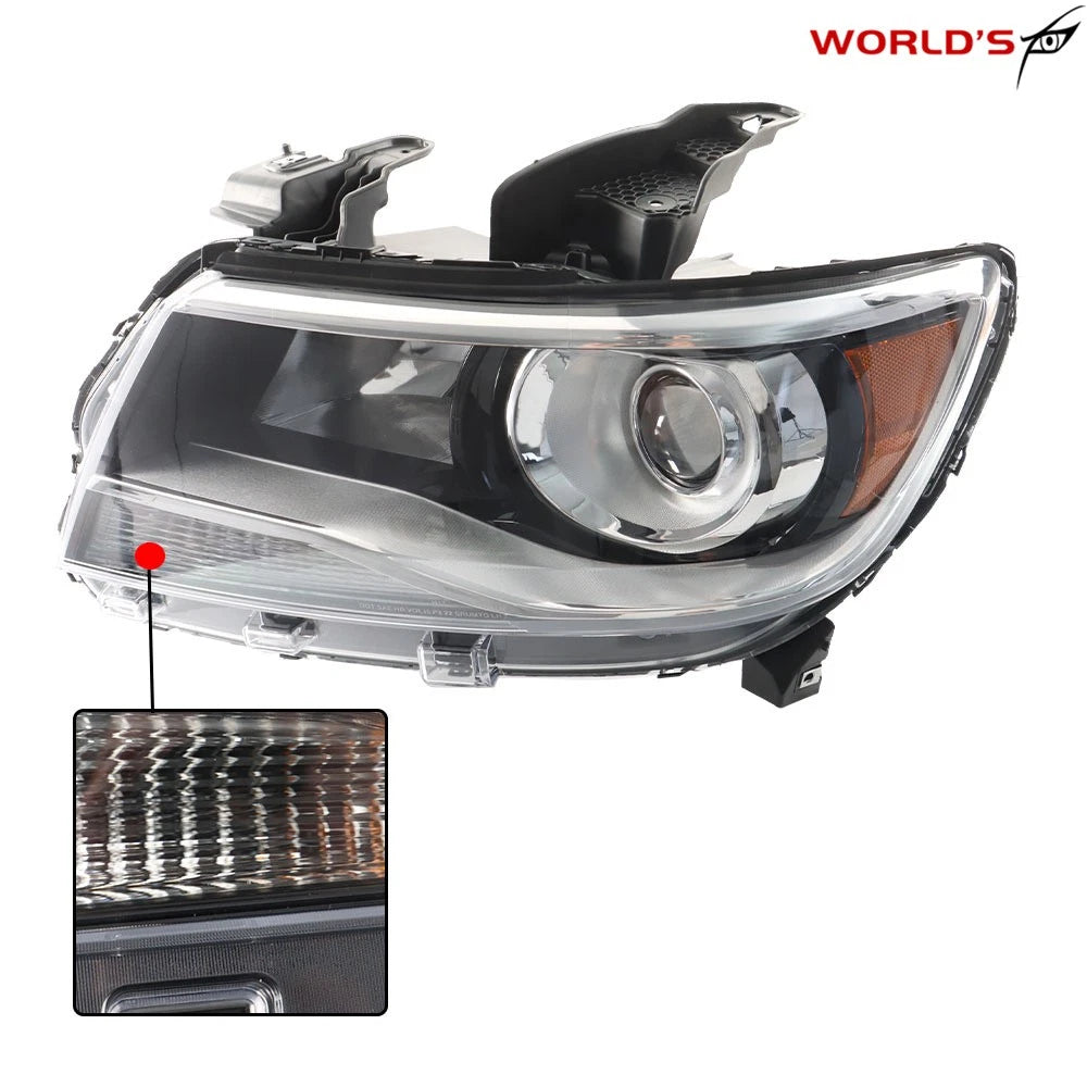 Headlight Halogen Clear Lens for Chevy Colorado LT/Z71/ZR2 (2015–2021)