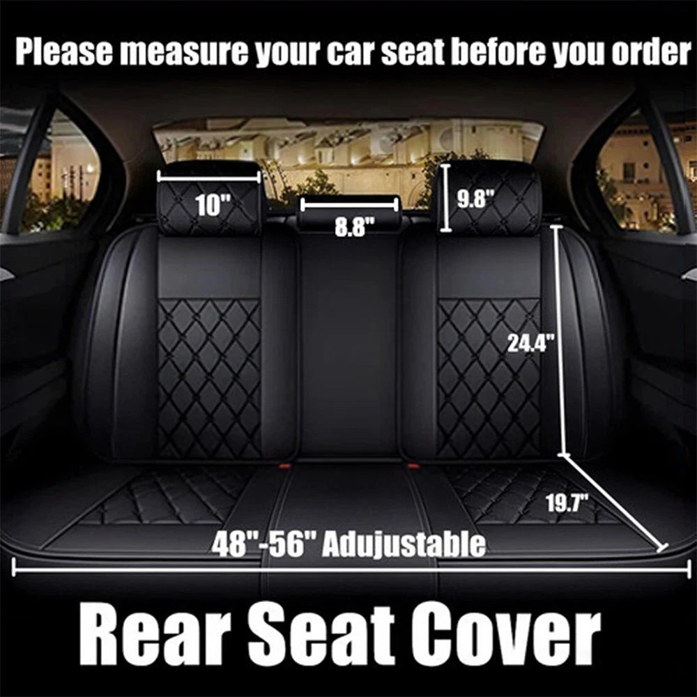 Set of 2 Front and Rear Leather Seat Covers for Toyota RAV4 (2019–2023)