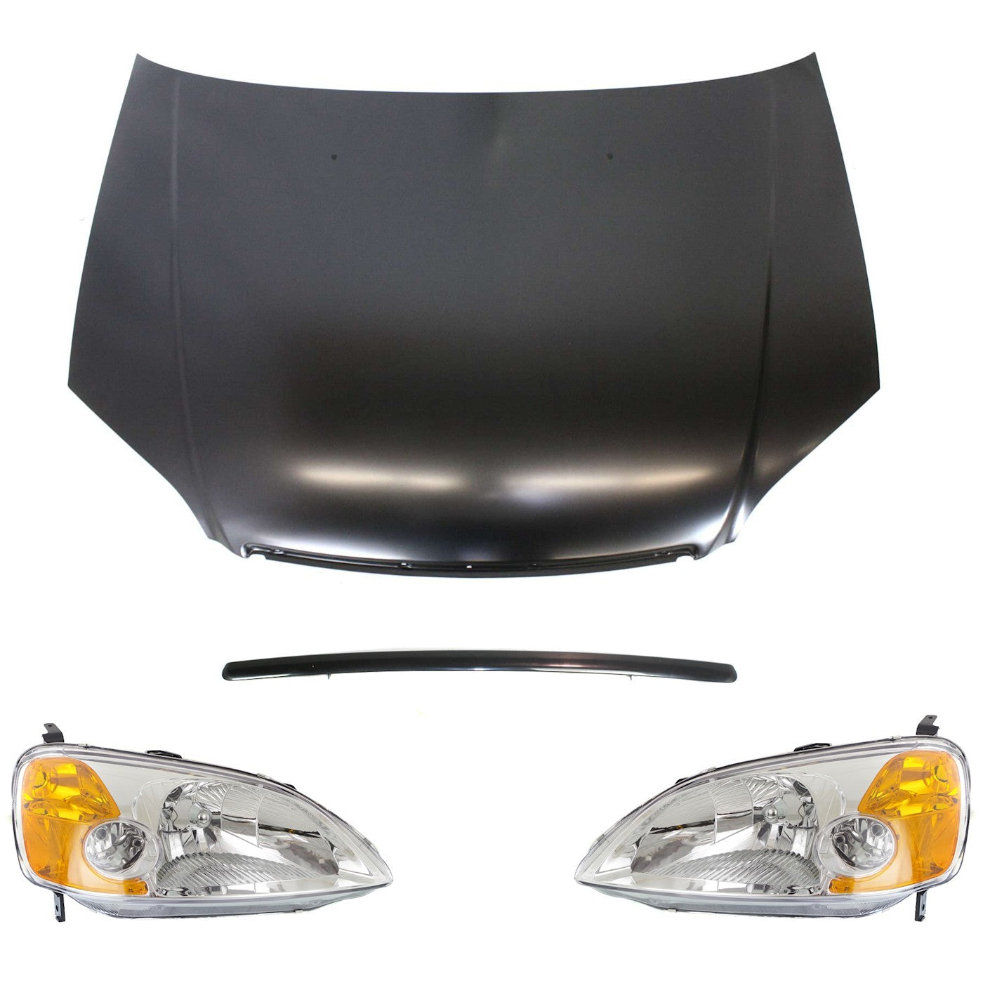 4X Headlight Kit for Honda Civic (2001–2003)
