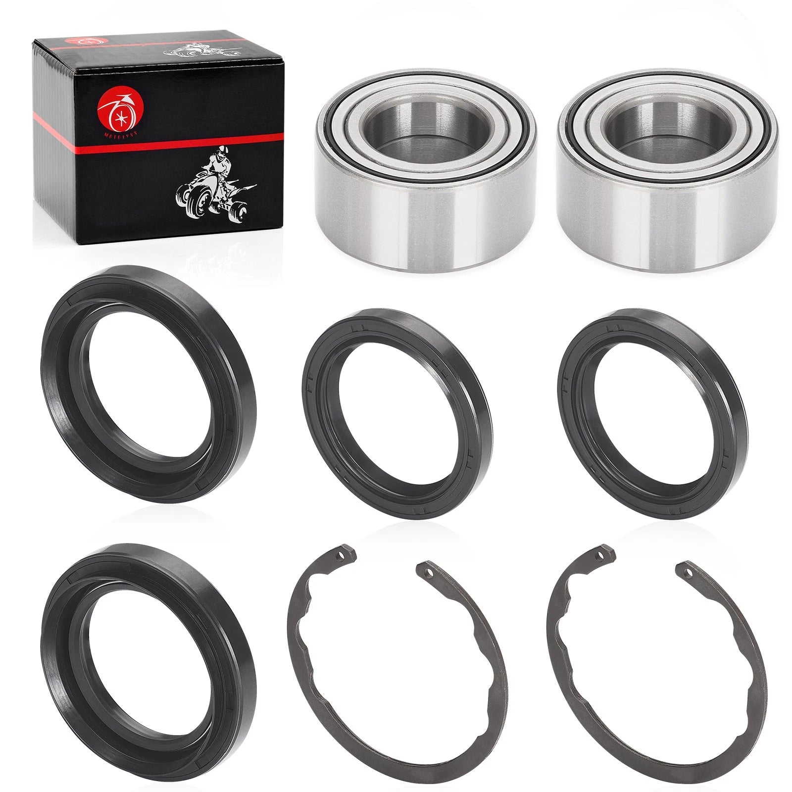 Front Wheel Bearing Seal Circlip Kit for Kawasaki Bayou Prairie (300–400)
