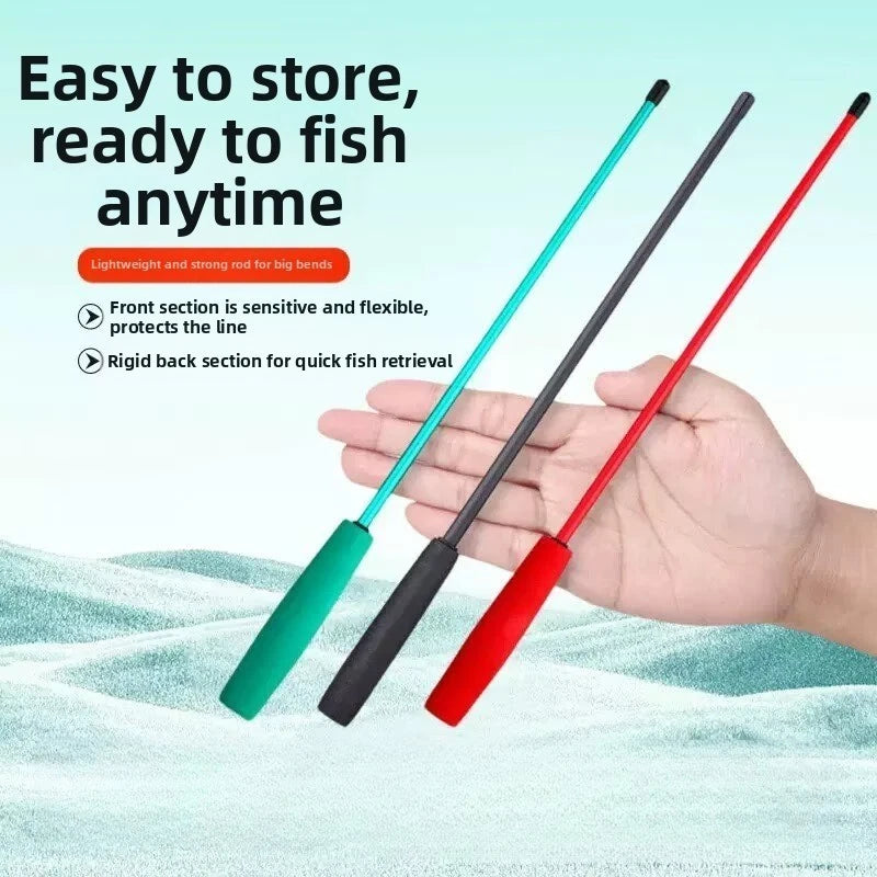 Ultralight Carbon Telescopic Rod 1.2-2.4m for Small Stream Fishing