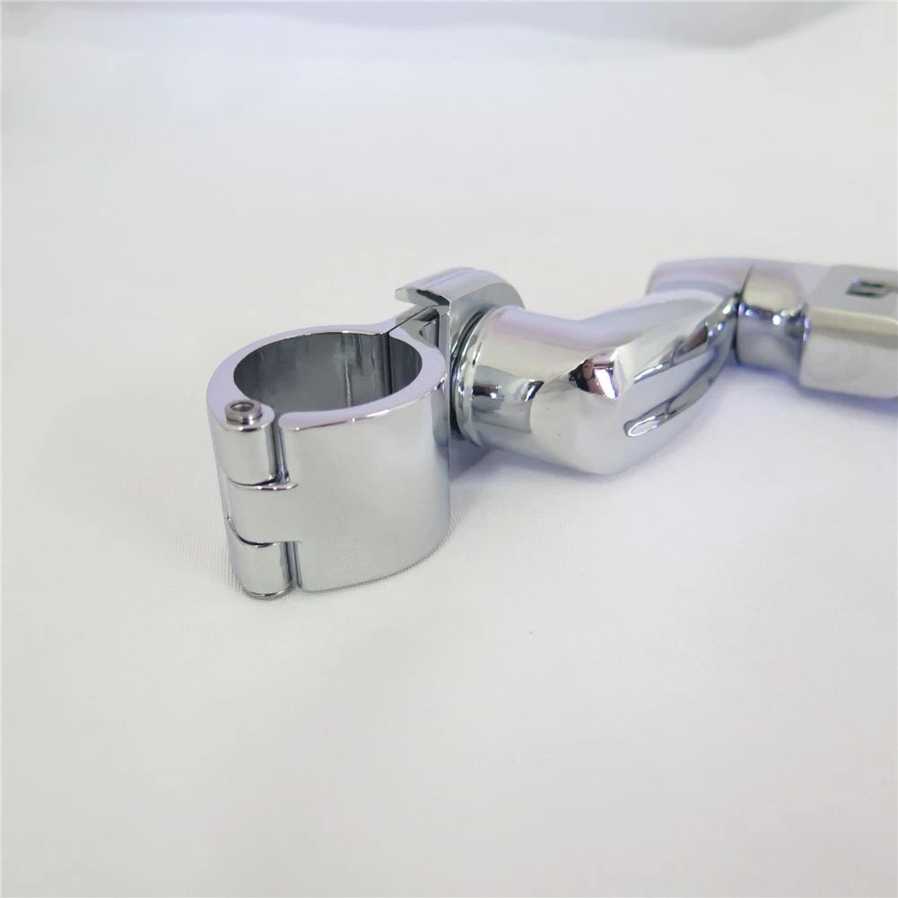 1 Inch Chrome Peg Mounting Kit for Honda GoldWing VTX1300 Shadow Valkyrie (2001–2010)