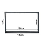 Radio Panel Surround / 2DIN / ABS Plastic Black Ultra-thin  (YYYY–YYYY)