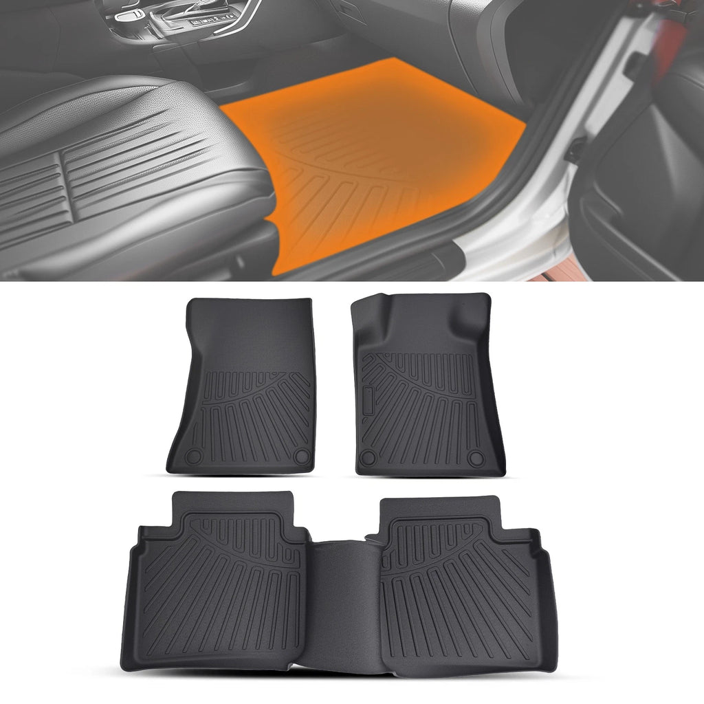 Set of 4 Black All-Season Floor Mats for Nissan Altima (2019–2025) TPE