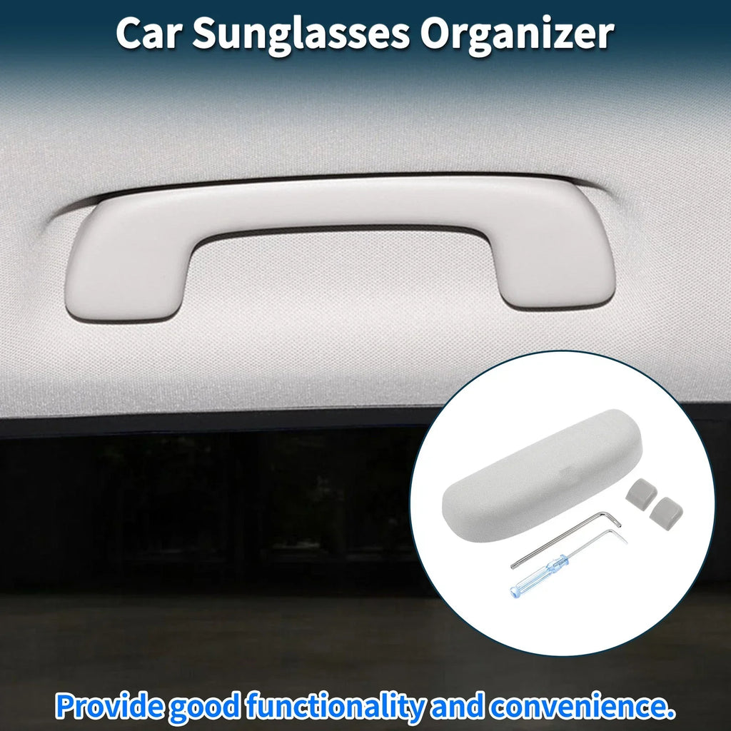 Sunglasses Case for Porsche Macan Eyeglasses Holder Storage Box Suede Grey