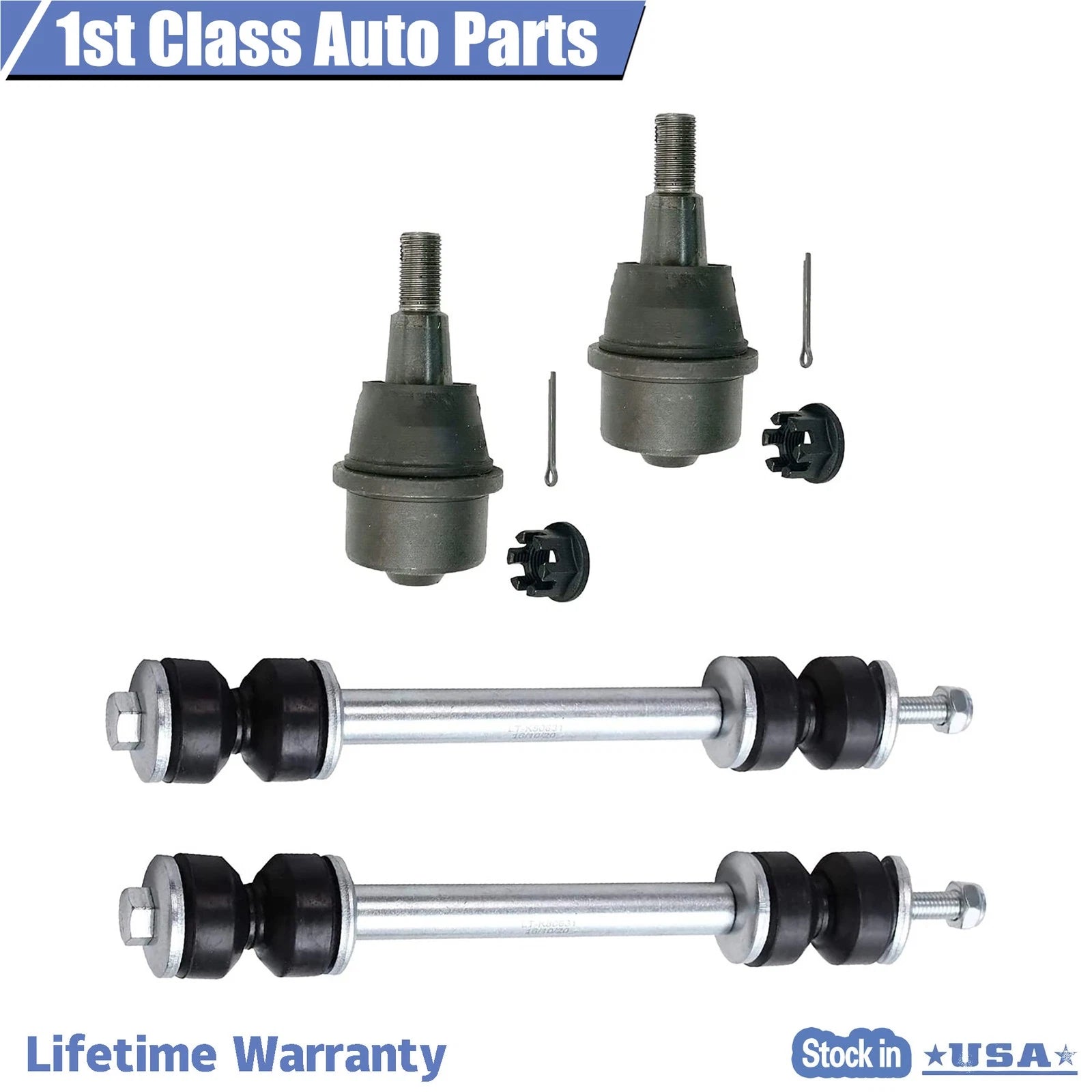 11pcs Control Arm Sway Bar Link Tie Rod End Kit for Silverado Sierra (2011–2019)