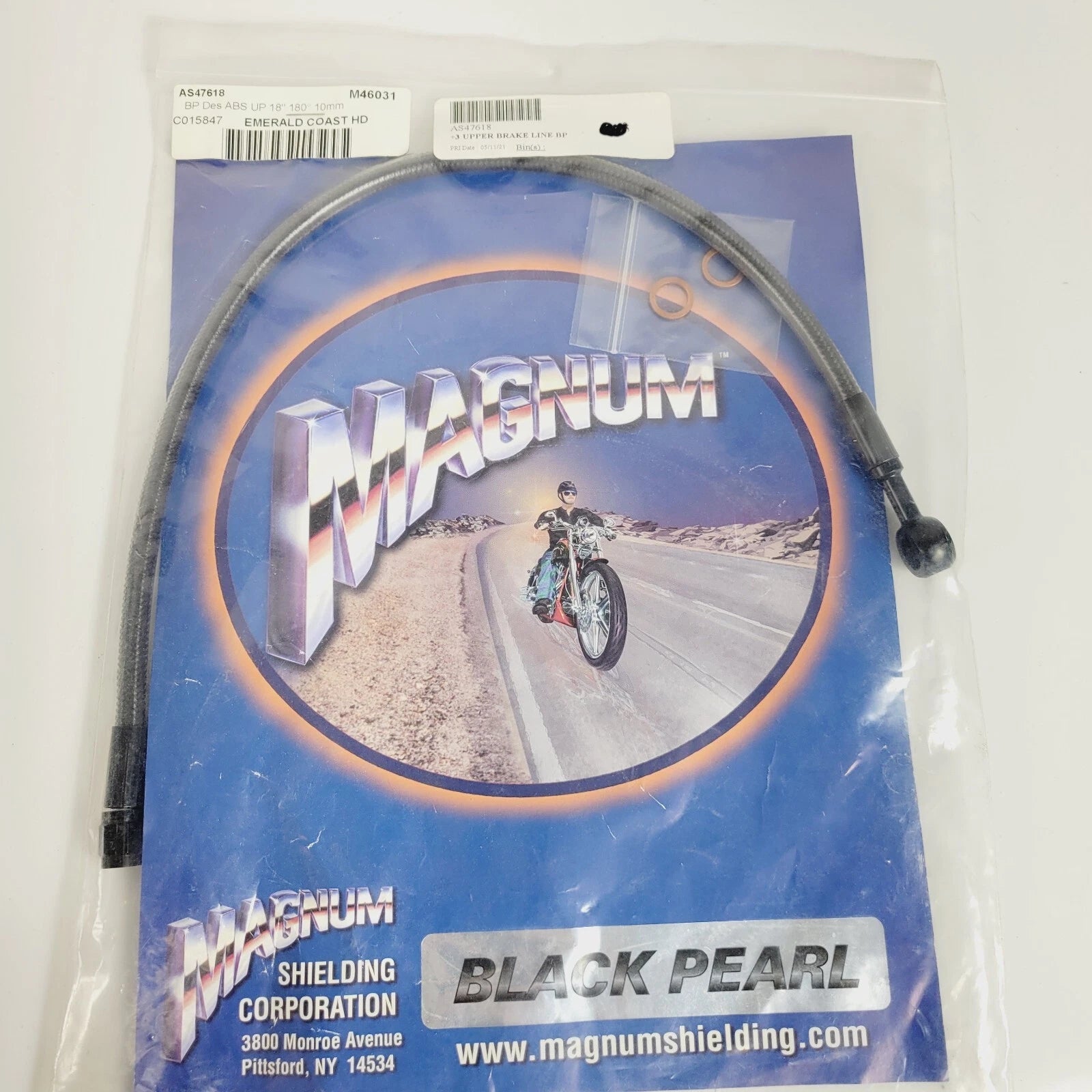 Magnum Black Pearl ABS Upper DOT Brake 180° 10mm for Softail (2015–2017)
