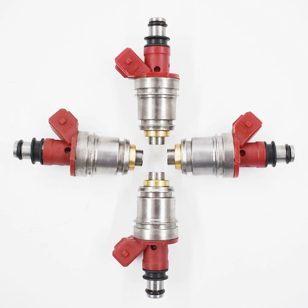 Set of 4 Fuel Injectors for Nissan D21 Pickup (1990–1994) 2.4L
