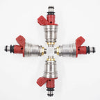 Set of 4 Fuel Injectors for Nissan D21 Pickup (1990–1994) 2.4L