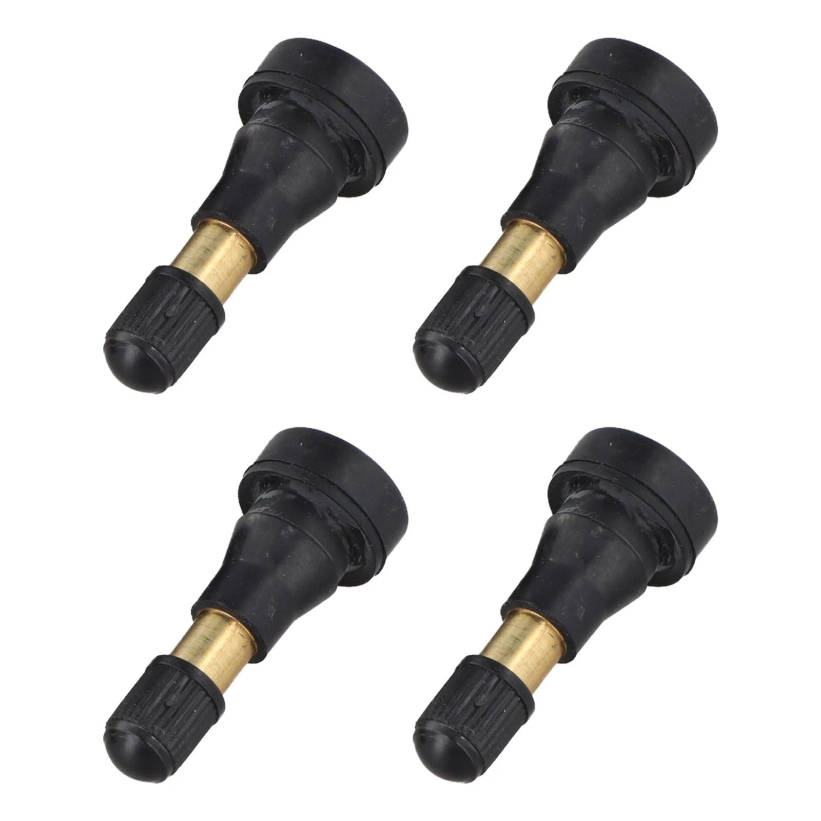 Tire Valve Stem for Tubeless Wheels 45 x 18.5mm Black + Gold