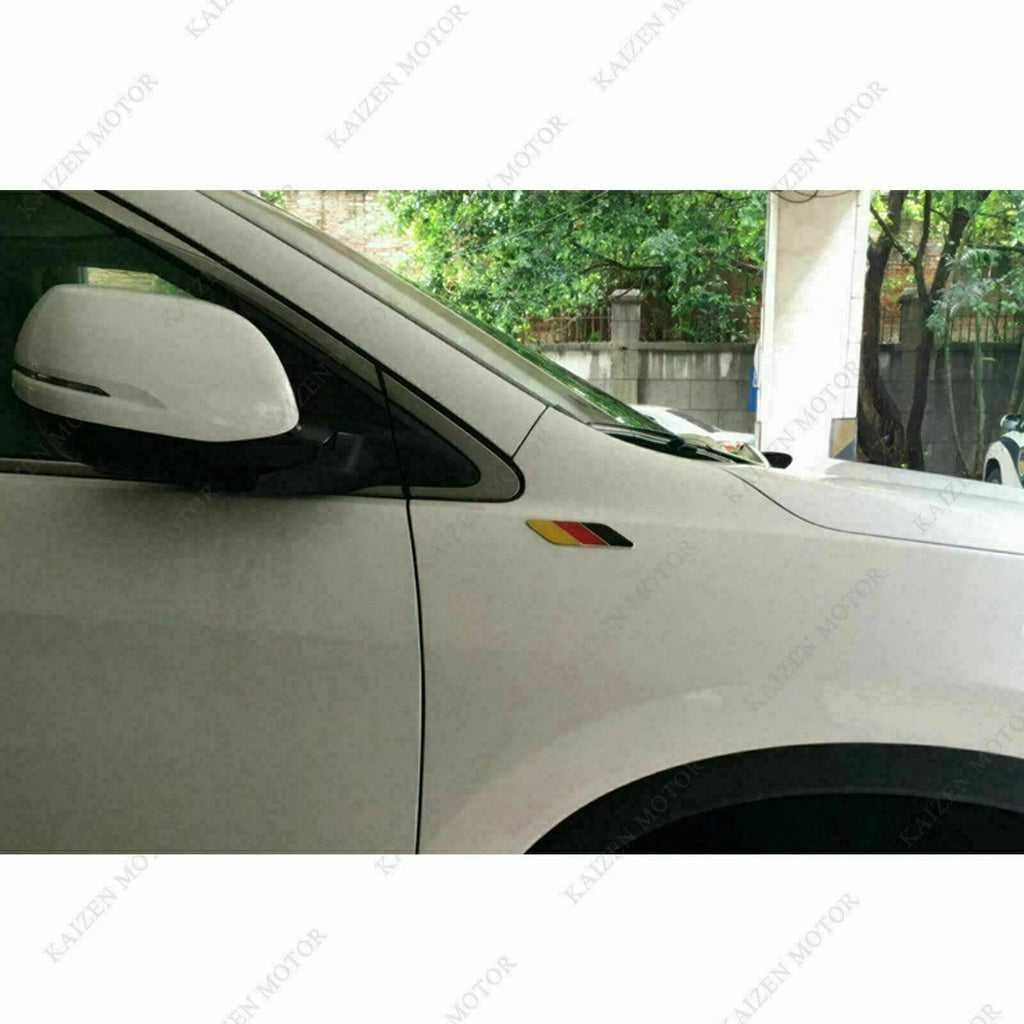 3D Aluminum Germany German Flag Badge for Fender Side Door (2000-2001)