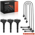 3 Ignition Coils & 3 Spark Plug Wires for Toyota Tacoma 1995â2004