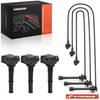 3 Ignition Coils & 3 Spark Plug Wires for Toyota Tacoma 1995â2004