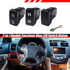 2X LED Dashboard Control Switch Button for Honda Accord (2003–2007)