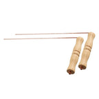 Set of 2 Wooden Handle Copper Probes for Water Locating & Paranormal Use