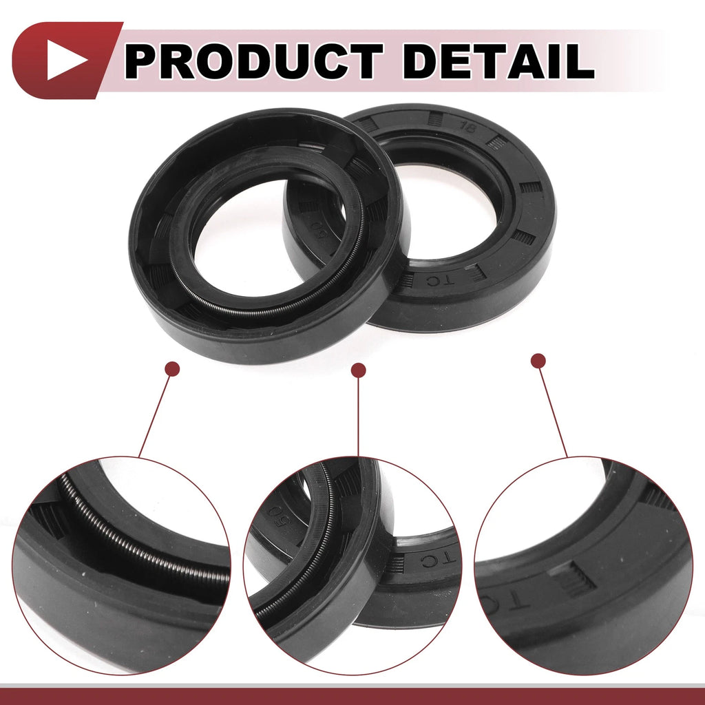 Set of 5 Rotary Shaft Oil Seals 30x50x10mm Nitrile Rubber 672668828601