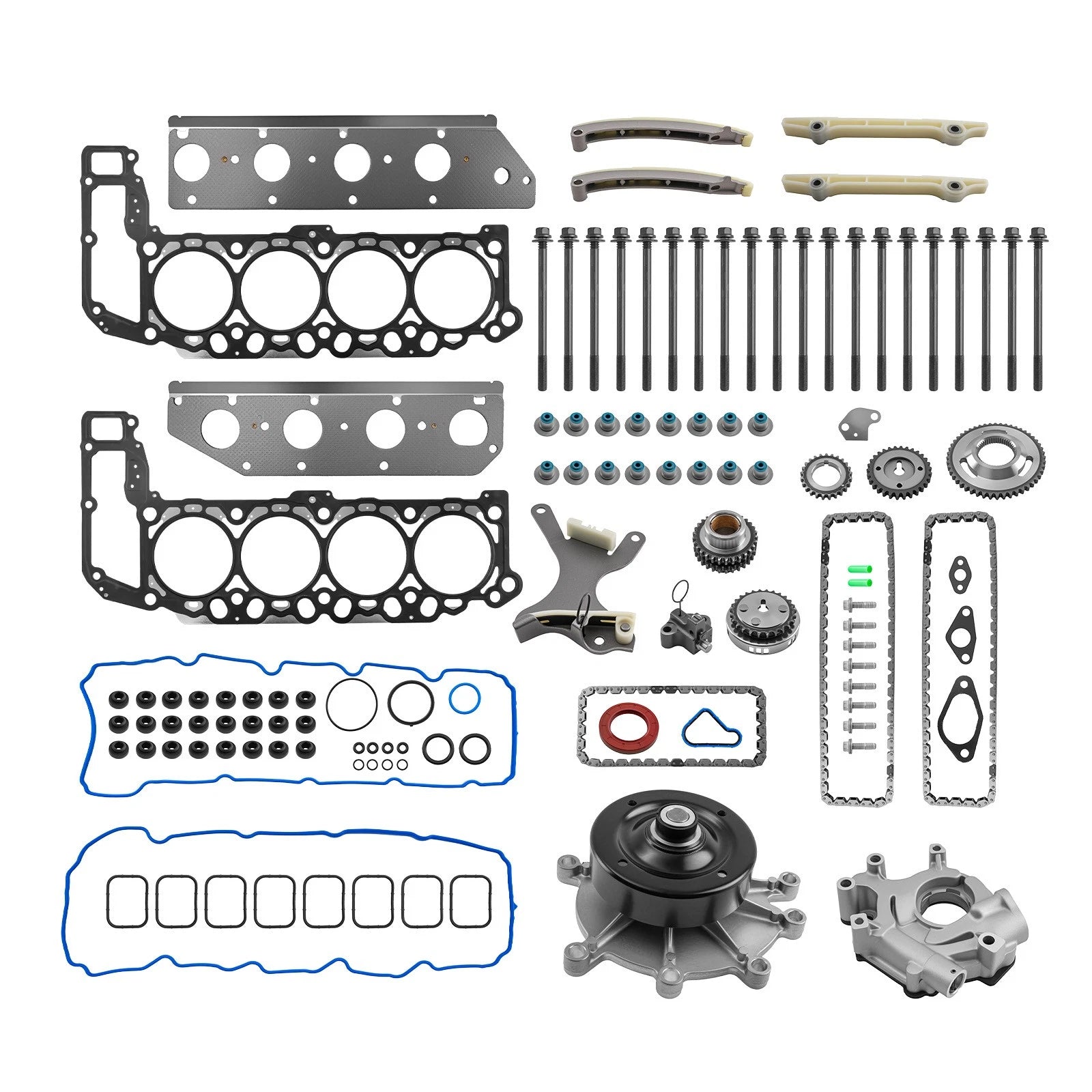 Timing Chain Kit with Water Pump, Oil Pump & Head Gasket for Ram 1500 (2011–2013)