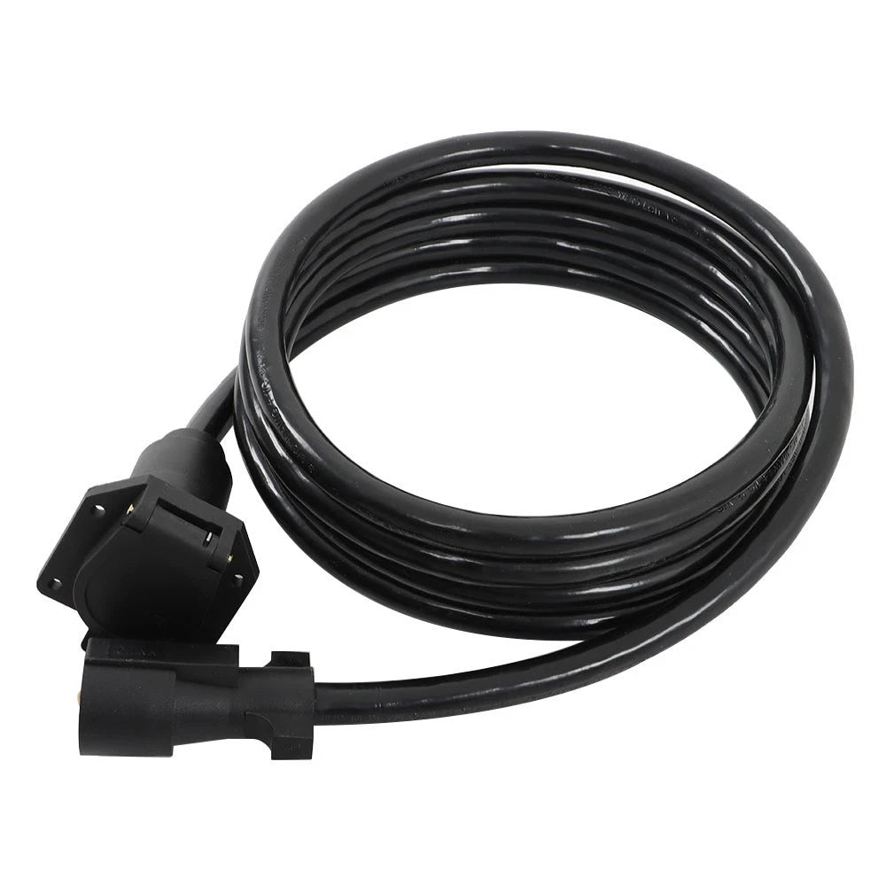 Set of 4 7-Pin Tow Wiring Connector Cords for Trailer (4-12FT)