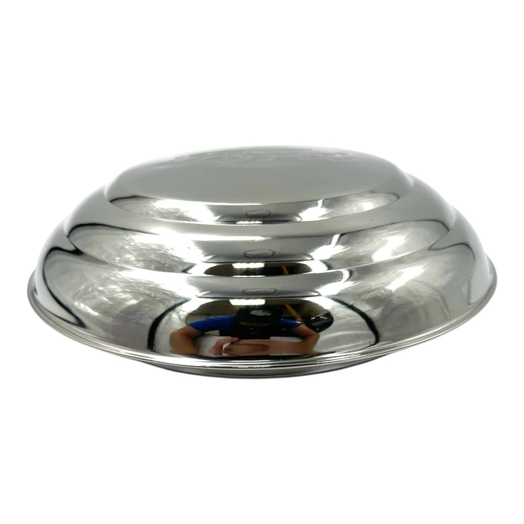 Licensed 7.5" Stainless Steel Hubcaps with Ford Script for Aftermarket Rims (4)