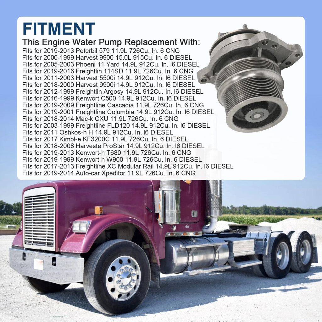 Water Pump for Cummins ISX ISZ (2007-2023)