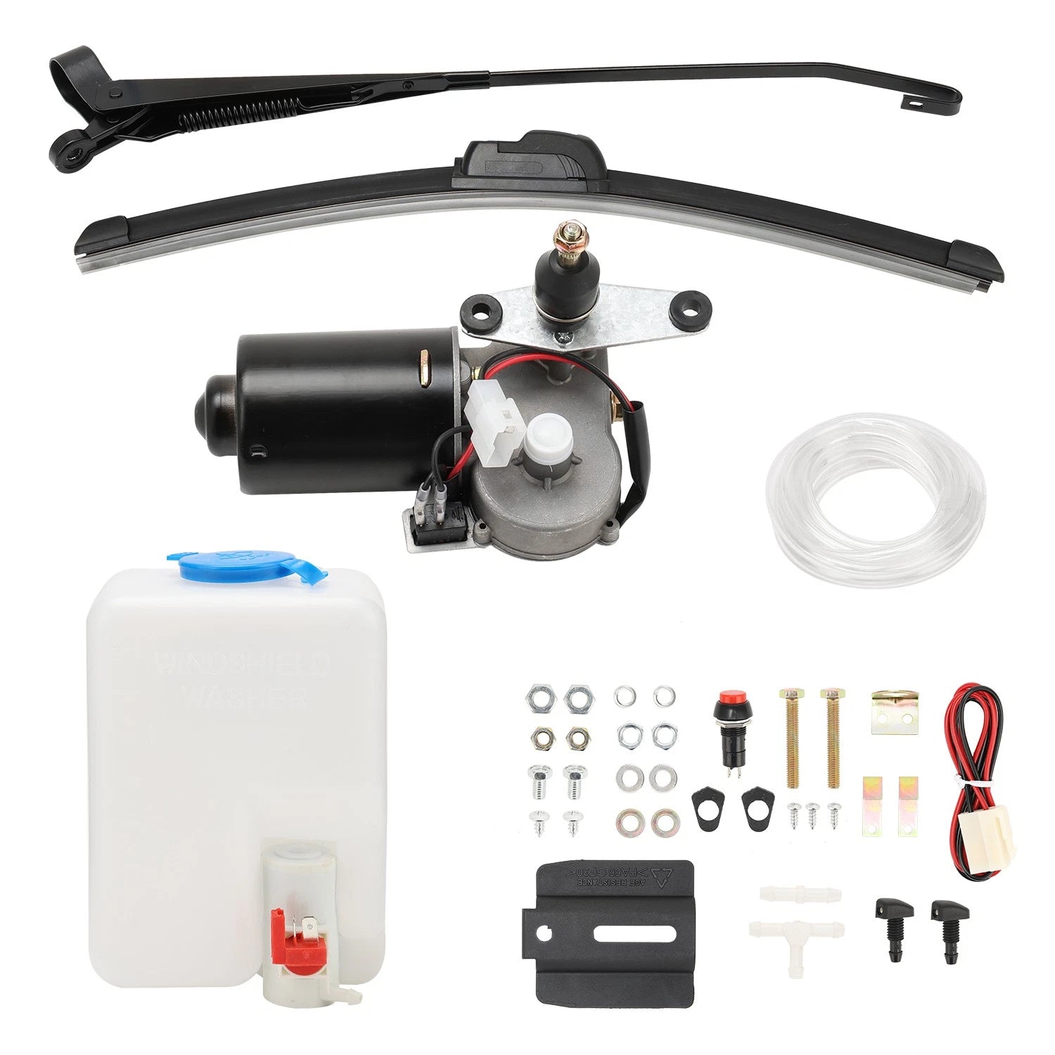 12V Electric Windshield Wiper Motor Kit for Polaris RZR, Ranger, Kawasaki MULE