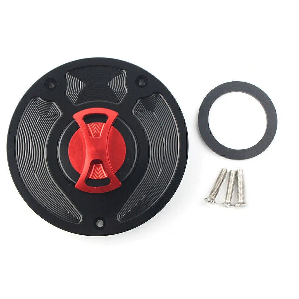 Keyless Red Gas Fuel Tank Cap Cover for Honda CBR1000RR Fireblade (2004-2023)