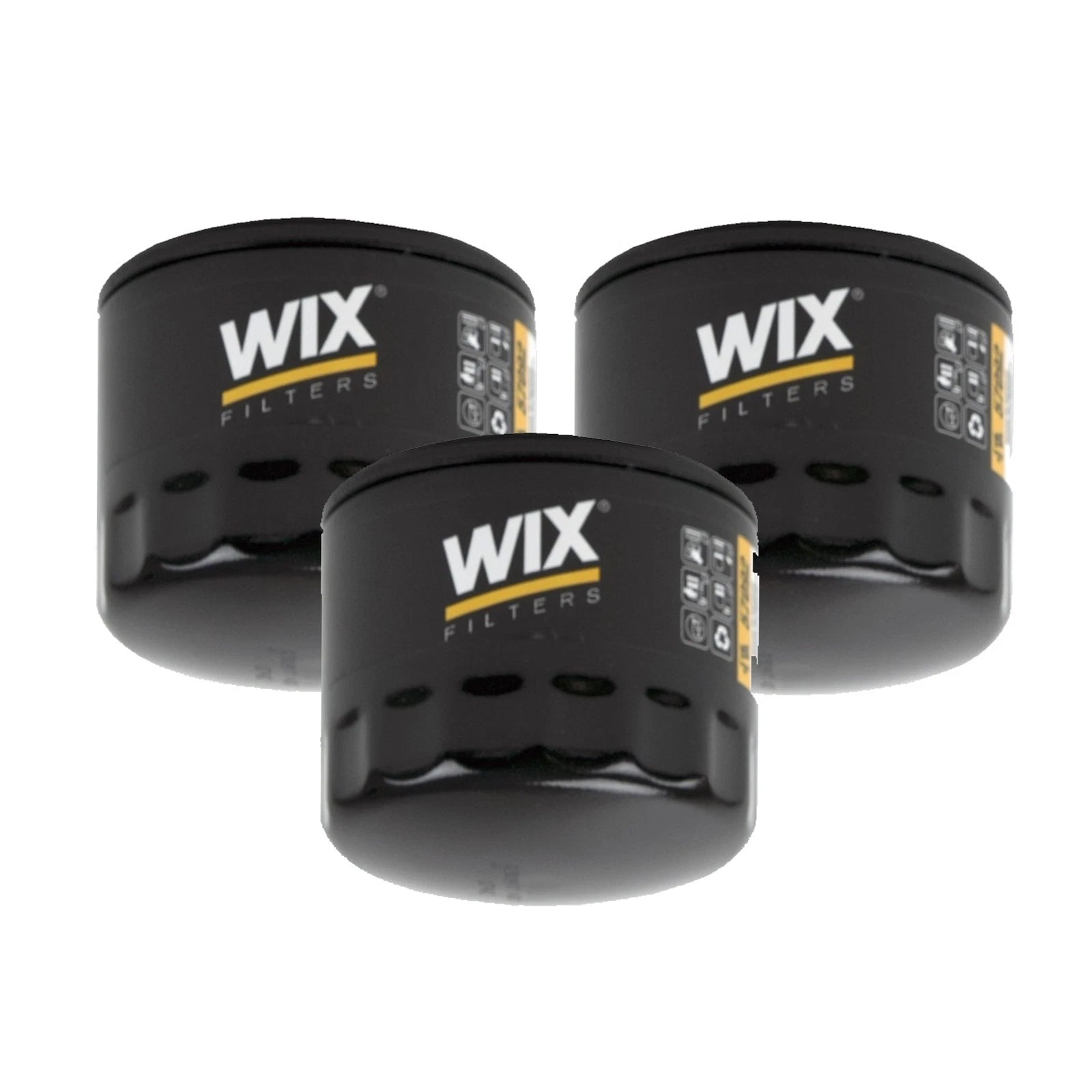 Set of 3 Engine Oil Filters for Chrysler Dodge Mitsubishi (GAS)