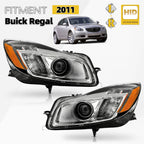 HID Xenon Headlight Set for Buick Regal (2011) Left + Right Pair