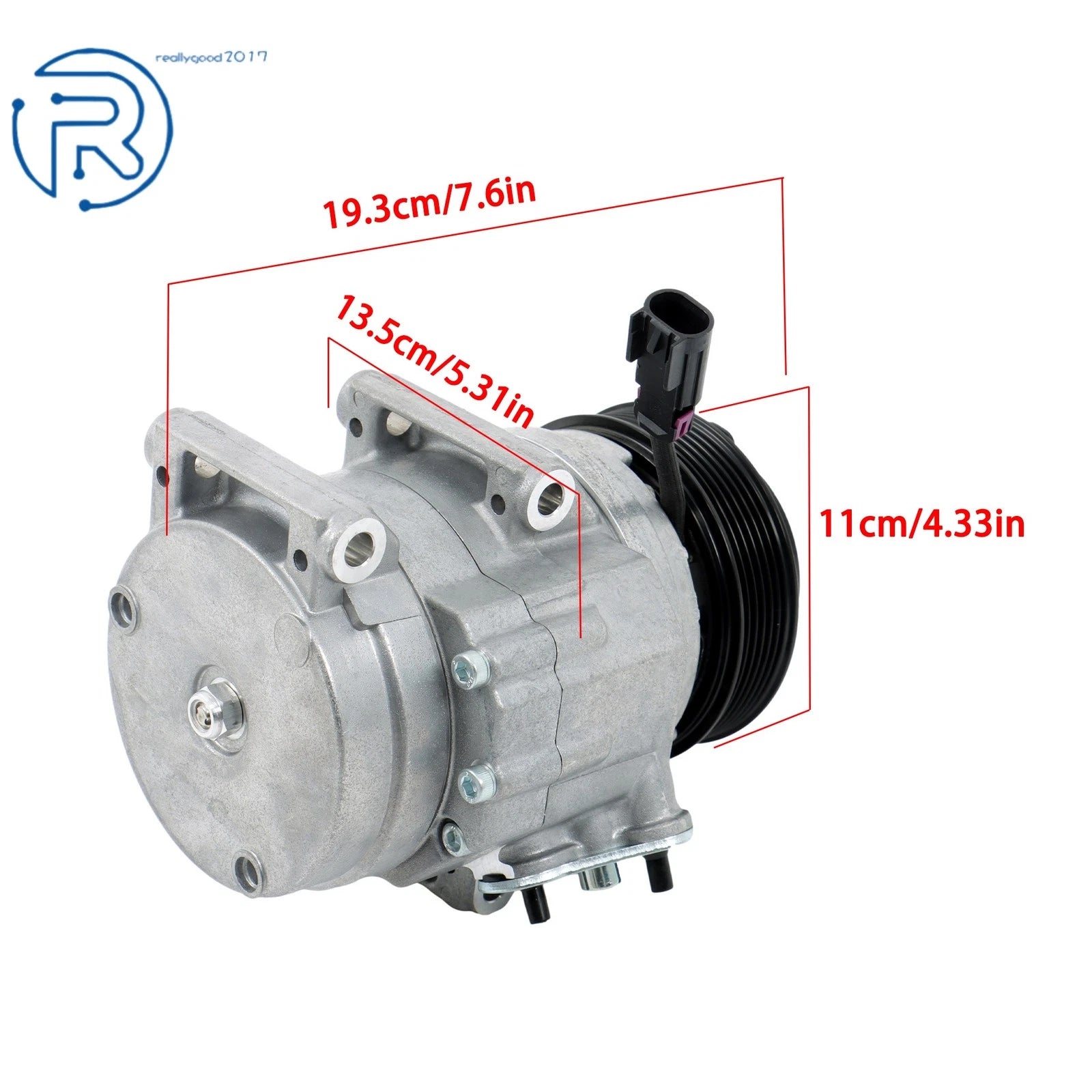 A/C Compressor with Clutch for Ford Fusion L4 V6 (2006-2009)