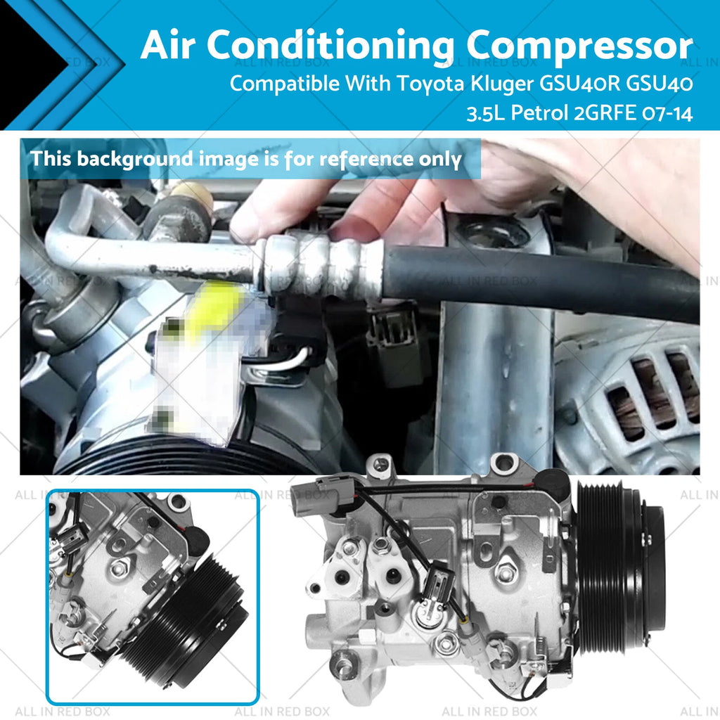 AC Air Con Compressor for Toyota Kluger GSU40R (2007–2014) 3.5L 2GRFE