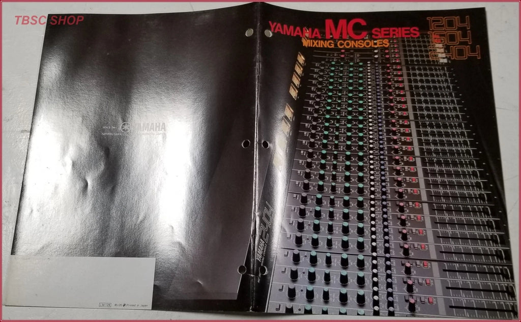 Yamaha MC1204 MC1604 MC2404 Mixing Consoles Sales Brochure