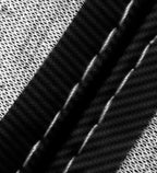 E Brake Boot Cover for Ford Focus (2000–2007) Carbon Fiber White Stitch