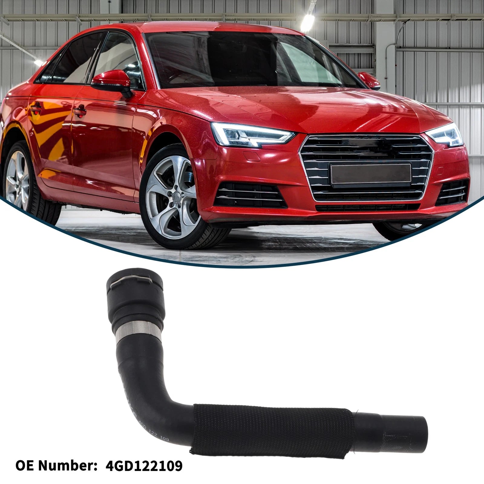 Radiator Hose No. 4GD122109 for Audi A4L (2016–2020) Coolant Pipe