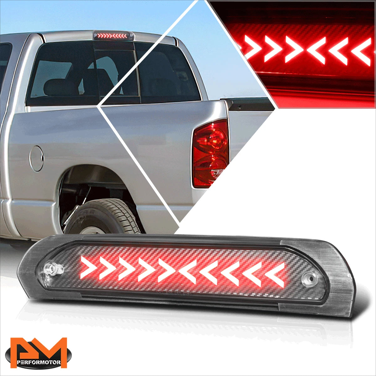 Sequential Arrow LED Third Brake Light for Dodge Ram 1500-3500 (2002–2009)