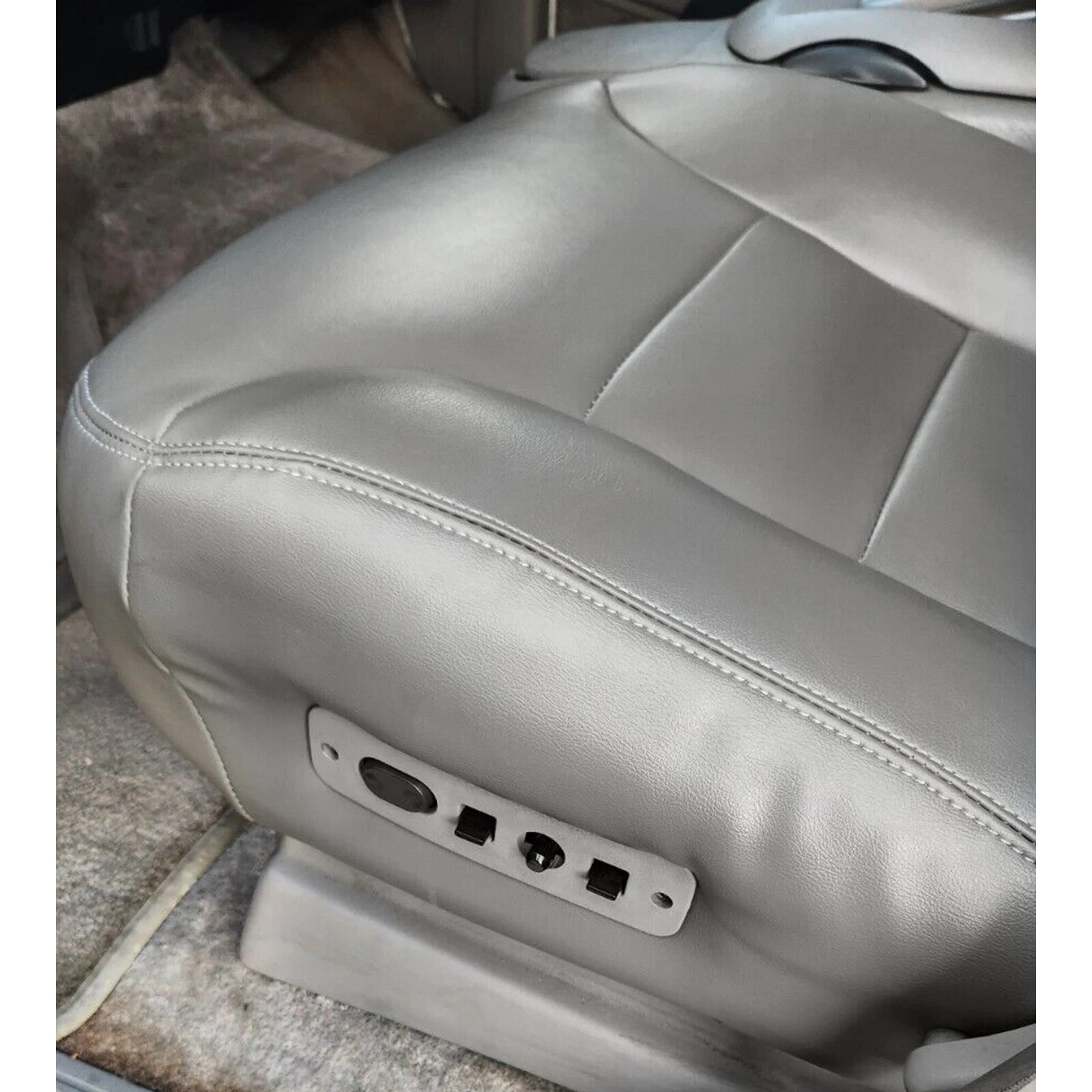 Driver Bottom Seat Cover for Chevy Tahoe/Suburban/Silverado (1995–1999) Gray