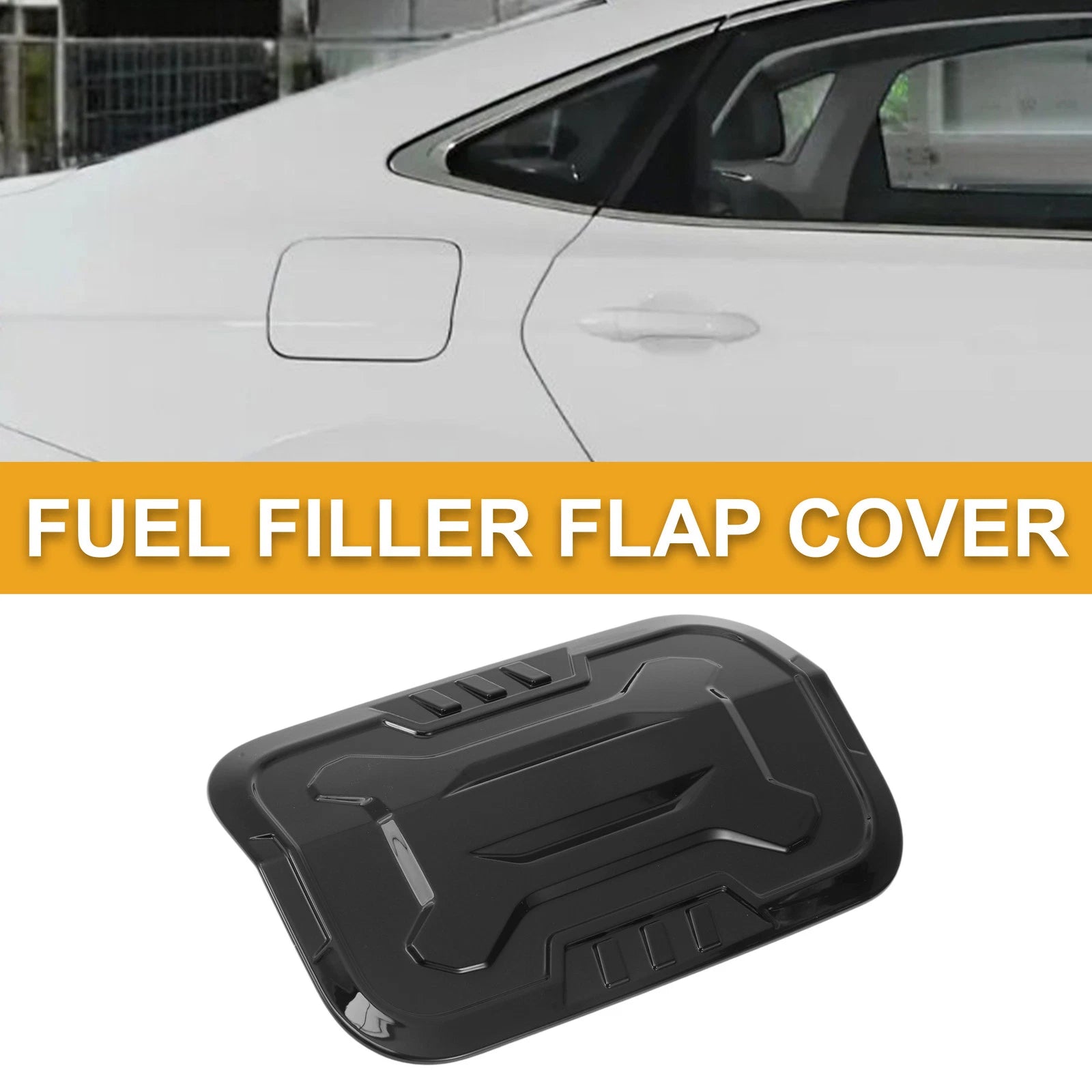 Fuel Tank Door Cap for Toyota Prado (2024–2025) Fuel Filler Flap Cover Black