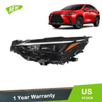 LED Headlight Assembly for NX250 NX350 NX350h NX450h (2022–2025) Left