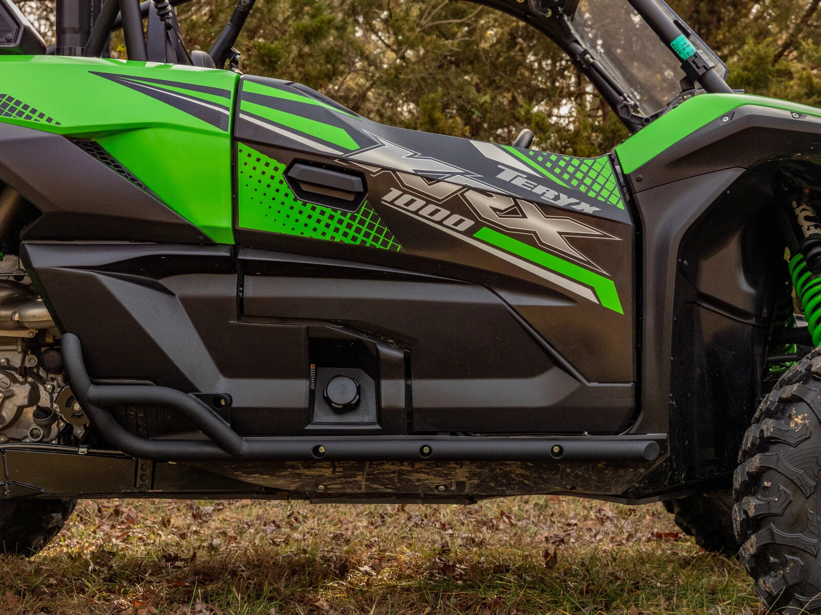 SuperATV Heavy Duty Rock Slider Nerf Bars for Kawasaki Teryx KRX 1000 (2020–2023)