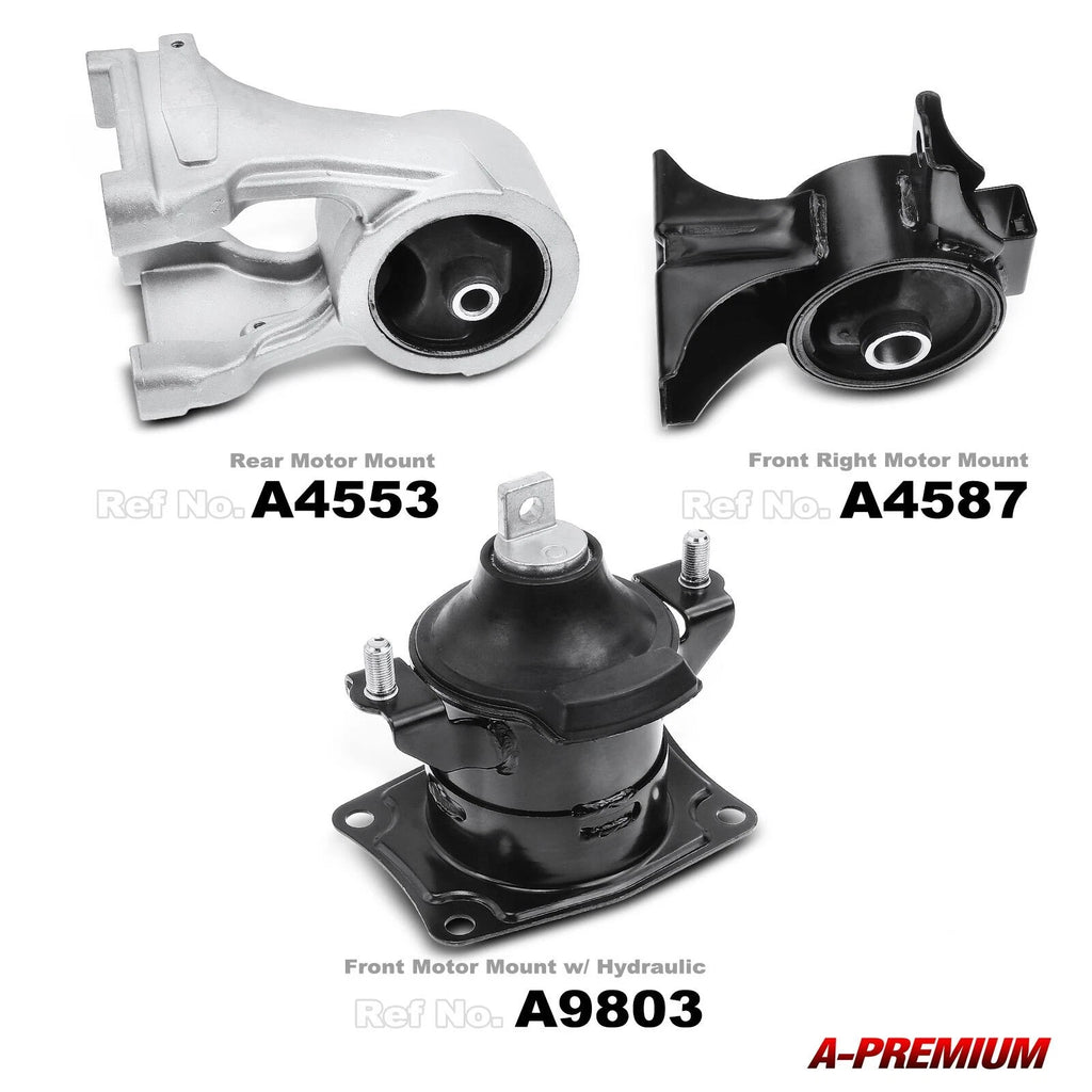 3X Engine Motor & Transmission Mount for Honda Odyssey (2005-2010)