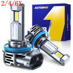 Set of 2 H11 H9 LED Headlight Bulbs for Autoone (YYYY–YYYY)