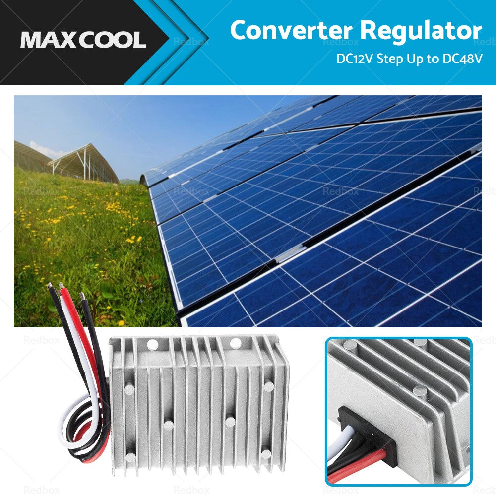 Waterproof DC 12V to 48V 8A Step-Up Booster Converter for Automotive