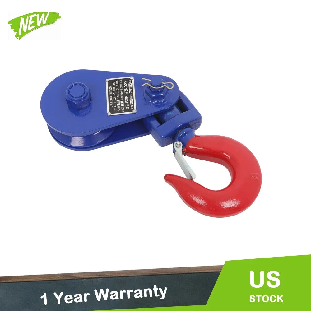 8800 lbs Snatch Block with Swivel Shackle for Off-Road Vehicles